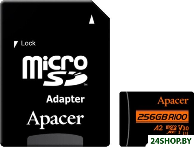 Карта памяти Apacer microSDXC AP256GMCSX10U8-R 256GB (с адаптером) Карта памяти Apacer microSDXC AP256GMCSX10U8-R 256GB (с адаптером)