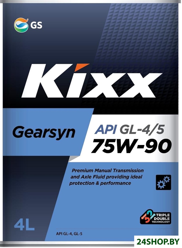 Трансмиссионное масло Kixx Gearsyn GL-4/5 75W-90 4л Трансмиссионное масло Kixx Gearsyn GL-4/5 75W-90 4л