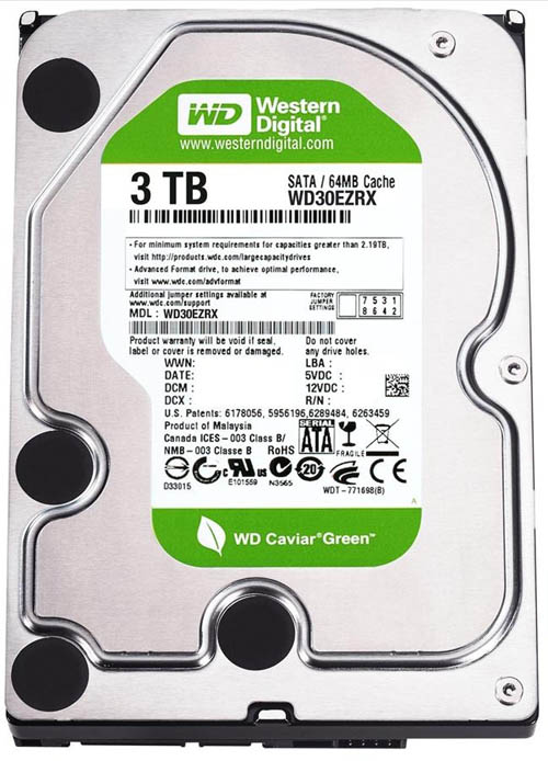 Жесткий диск Western Digital Caviar Green 3TB (WD30EZRX) Жесткий диск Western Digital Caviar Green 3TB (WD30EZRX)