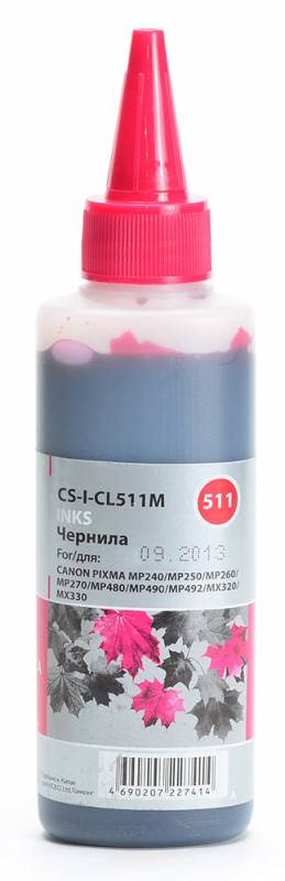 Чернила Cactus CS-I-CL511M 100 мл Чернила Cactus CS-I-CL511M 100 мл