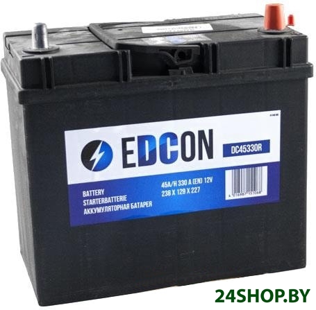 Автомобильный аккумулятор EDCON DC45330R (45 А·ч) Автомобильный аккумулятор EDCON DC45330R (45 А·ч)