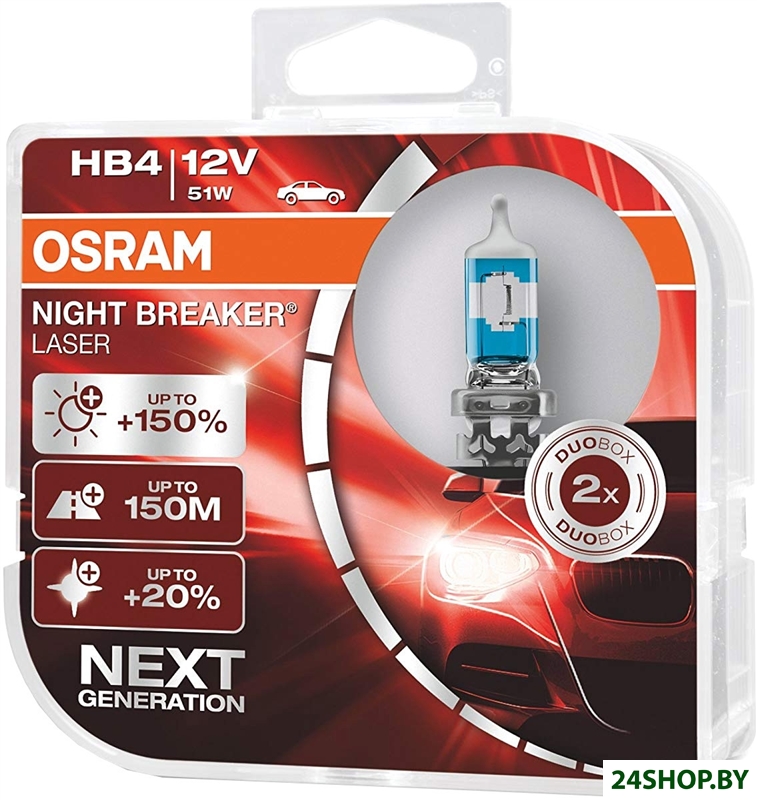 Галогенная лампа Osram HB4 9006NL-HCB 2шт Галогенная лампа Osram HB4 9006NL-HCB 2шт