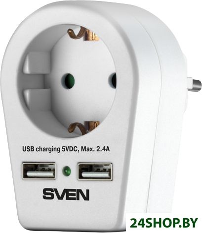 Сетевой фильтр SVEN SF-S1U (белый) Сетевой фильтр SVEN SF-S1U (белый)