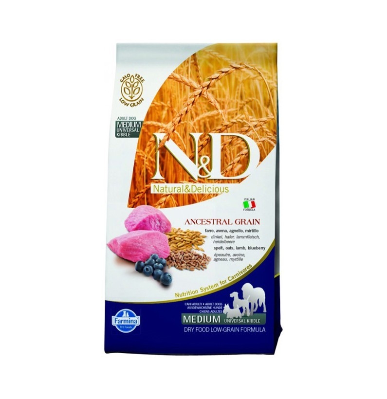 Сухой корм для собак Farmina N and D Low Grain Lamb and Blueberry Adult Mini 7 кг Сухой корм для собак Farmina N and D Low Grain Lamb and Blueberry Adult Mini 7 кг