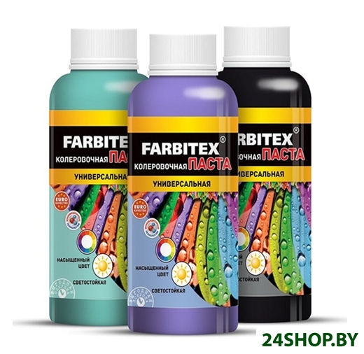 Колеровочная краска Farbitex Паста колеровочная универсальная 0.1 л (аметист) Колеровочная краска Farbitex Паста колеровочная универсальная 0.1 л (аметист)