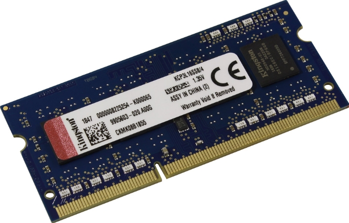 Оперативная память Kingston 4GB DDR3 SODIMM PC3-12800 KCP3L16SS8/4 Оперативная память Kingston 4GB DDR3 SODIMM PC3-12800 KCP3L16SS8/4