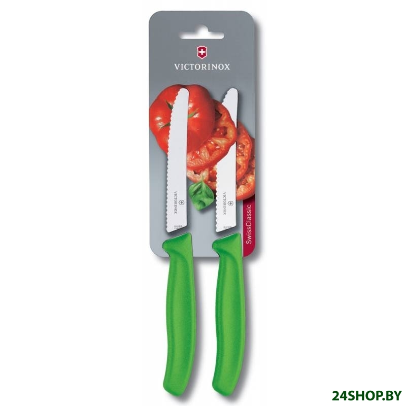 Набор кухонных ножей Victorinox Swiss Classic (6.7836.L114B) (салатовый) Набор кухонных ножей Victorinox Swiss Classic (6.7836.L114B) (салатовый)