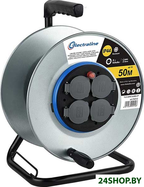 Удлинитель Electraline 94012 (50 м, черный) Удлинитель Electraline 94012 (50 м, черный)