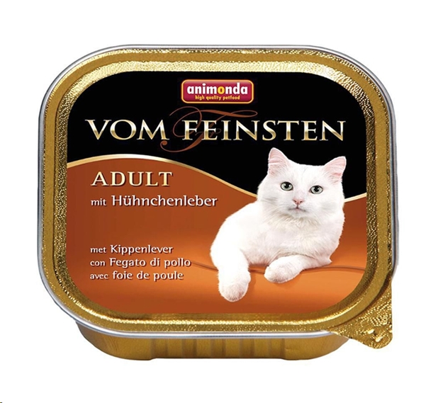 Консервированный корм для кошек Animonda Vom Feinsten Adult с куриной печенью 0.1 кг Консервированный корм для кошек Animonda Vom Feinsten Adult с куриной печенью 0.1 кг