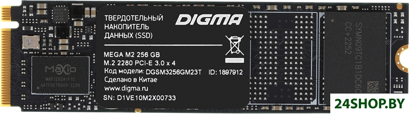 SSD Digma Mega M2 256GB DGSM3256GM23T SSD Digma Mega M2 256GB DGSM3256GM23T