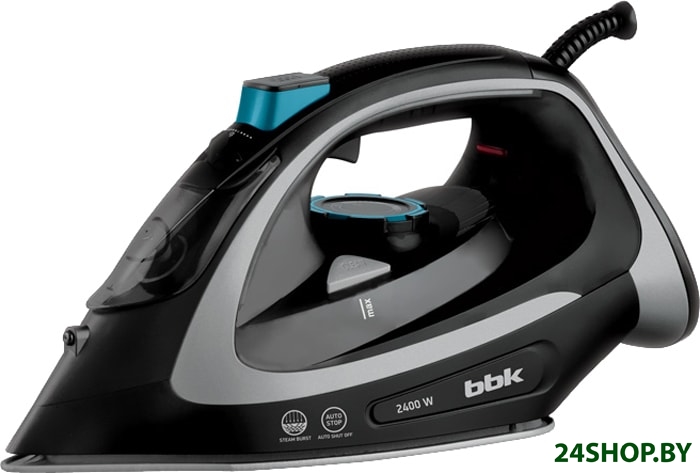 Утюг BBK ISE-2405 (черный/серебро) Утюг BBK ISE-2405 (черный/серебро)