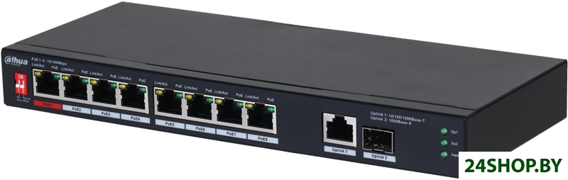 Неуправляемый коммутатор Dahua DH-PFS3110-8ET1GT1GF-96 Неуправляемый коммутатор Dahua DH-PFS3110-8ET1GT1GF-96