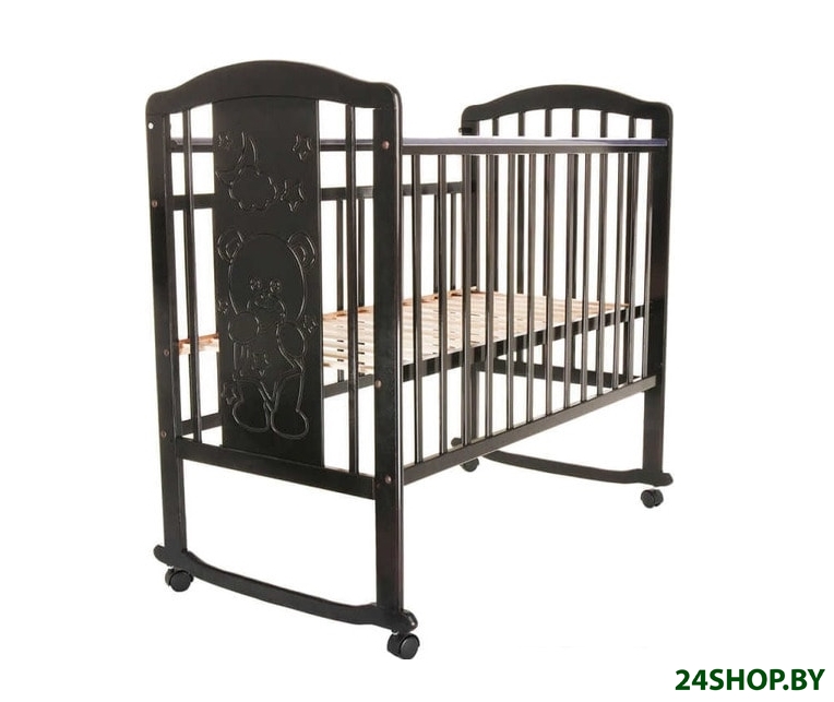 Детская кроватка Pituso Noli Мишутка J-502 (венге) Детская кроватка Pituso Noli Мишутка J-502 (венге)