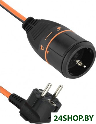 Удлинитель Electraline 01666 (30 м, оранжевый) Удлинитель Electraline 01666 (30 м, оранжевый)