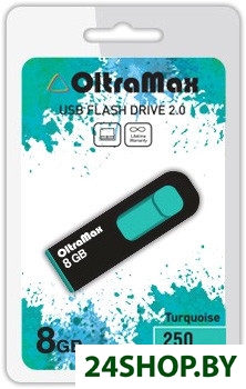 Флеш-память USB OltraMax 250 8GB (бирюзовый) (OM-8GB-250-Turquoise) Флеш-память USB OltraMax 250 8GB (бирюзовый) (OM-8GB-250-Turquoise)
