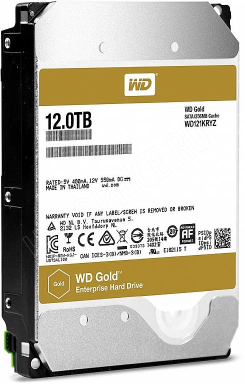 Жесткий диск Western Digital (WD) Gold 12TB (WD121KRYZ) Жесткий диск Western Digital (WD) Gold 12TB (WD121KRYZ)