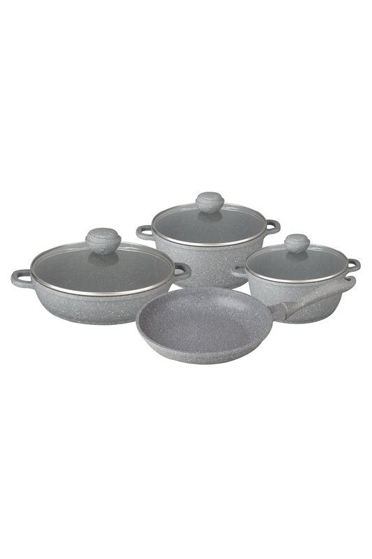 Кастрюли BEKKER BK-4606 SILVER MARBLE PREMIUM Кастрюли BEKKER BK-4606 SILVER MARBLE PREMIUM