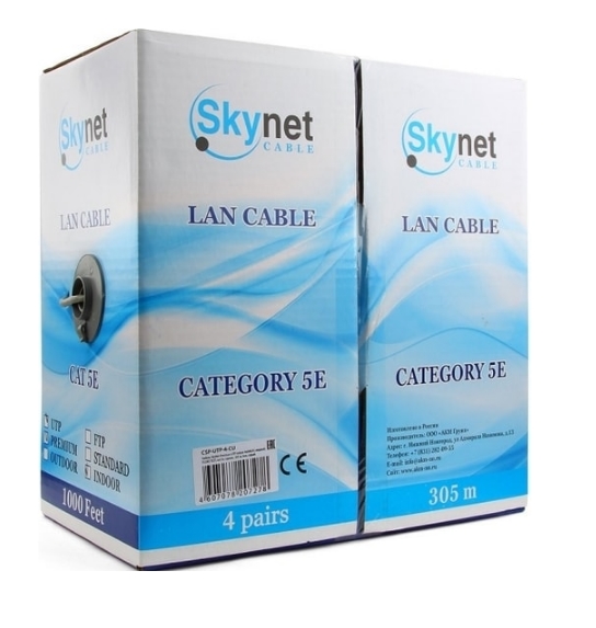 Кабель Skynet Cable CSP-UTP-4-CU-OUT (черный) Кабель Skynet Cable CSP-UTP-4-CU-OUT (черный)