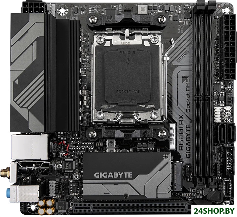 Материнская плата Gigabyte A620I AX (rev. 1.0) Материнская плата Gigabyte A620I AX (rev. 1.0)
