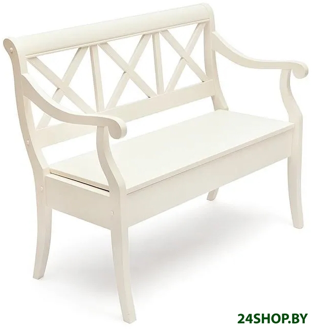 Скамейка TetChair Albizzi (дерево гевея/Pure White) Скамейка TetChair Albizzi (дерево гевея/Pure White)