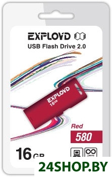 USB флэш-накопитель Exployd 580 16GB (красный) (EX-16GB-580-Red) USB флэш-накопитель Exployd 580 16GB (красный) (EX-16GB-580-Red)