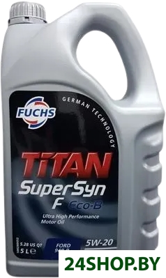 Моторное масло Fuchs Titan SuperSyn F ECO-B 5W-20 5л Моторное масло Fuchs Titan SuperSyn F ECO-B 5W-20 5л