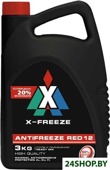 Антифриз X-Freeze Red 12 430206095 3 кг Антифриз X-Freeze Red 12 430206095 3 кг