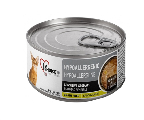Корм для кошек 1st Choice Adult Hypoallergenic Potatoes and Duck (85г) Корм для кошек 1st Choice Adult Hypoallergenic Potatoes and Duck (85г)
