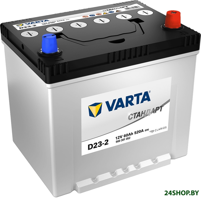 Автомобильный аккумулятор Varta Стандарт D23-2 6СТ-60.0 VL 560 301 052 (60 А·ч) Автомобильный аккумулятор Varta Стандарт D23-2 6СТ-60.0 VL 560 301 052 (60 А·ч)