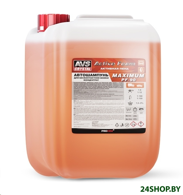 AVS Автошампунь для б/к мойки Active Foam 24 кг PF-90 AVS Автошампунь для б/к мойки Active Foam 24 кг PF-90