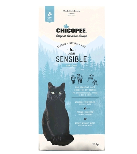 Сухой корм для кошек Chicopee CNL Sensible с ягнёнком (15 кг) Сухой корм для кошек Chicopee CNL Sensible с ягнёнком (15 кг)
