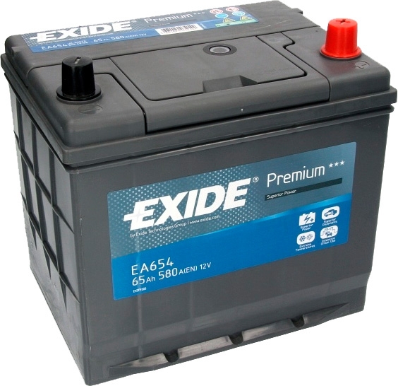 Автомобильный аккумулятор Exide Premium EA654 (65 А/ч) Автомобильный аккумулятор Exide Premium EA654 (65 А/ч)