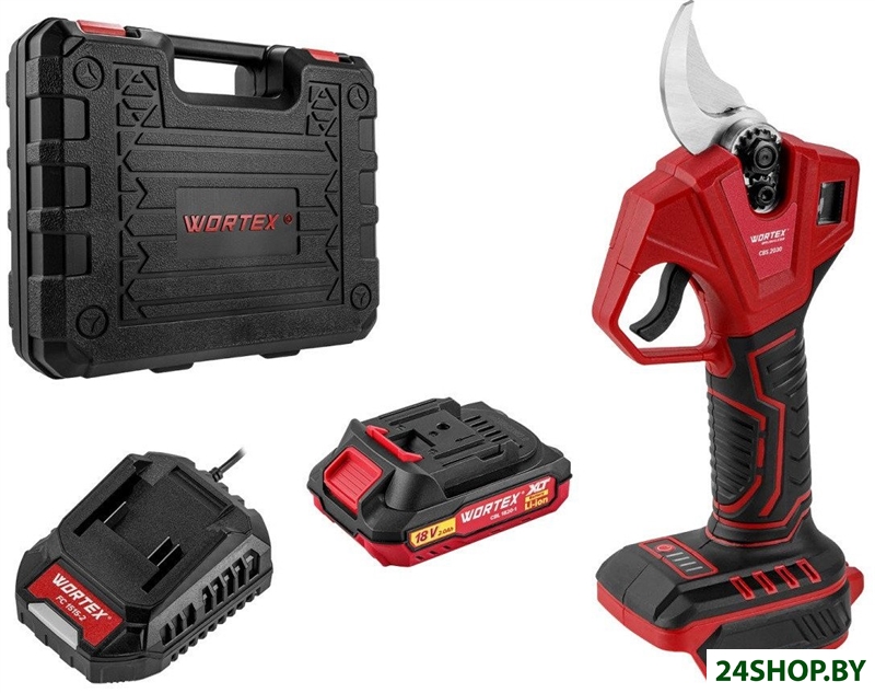 Секатор Wortex CBS 2030 1329798 (с 1-им АКБ, кейс) Секатор Wortex CBS 2030 1329798 (с 1-им АКБ, кейс)