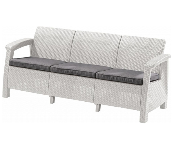 Садовый диван Keter Corfu Love Seat Max White (223205) Садовый диван Keter Corfu Love Seat Max White (223205)