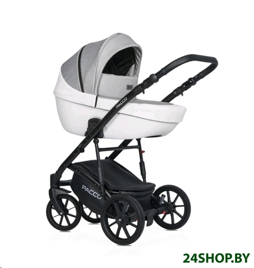 Детская универсальная коляска RIKO Basic Pacco 2 в 1 (05, серый/белый) Детская универсальная коляска RIKO Basic Pacco 2 в 1 (05, серый/белый)