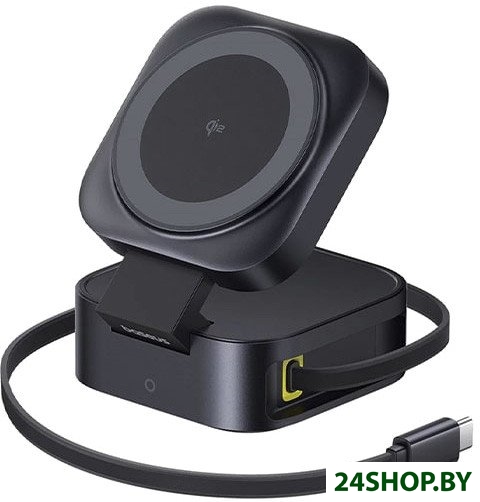 Сетевое зарядное Baseus PicoGo Series 2-in-1 Magnetic Wireless Charger Qi2 67W P10276800123-00 (черн Сетевое зарядное Baseus PicoGo Series 2-in-1 Magnetic Wireless Charger Qi2 67W P10276800123-00 (черн