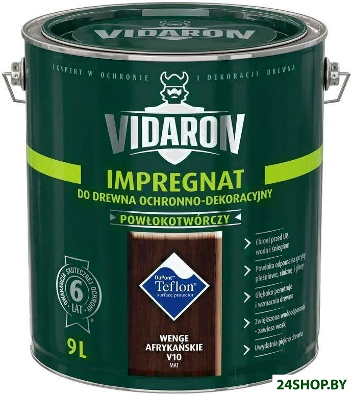 Пропитка Vidaron Impregnant V10 9 л (африканское венге) Пропитка Vidaron Impregnant V10 9 л (африканское венге)