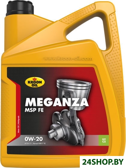 Моторное масло Kroon Oil Meganza MSP FE 0W-20 5л Моторное масло Kroon Oil Meganza MSP FE 0W-20 5л