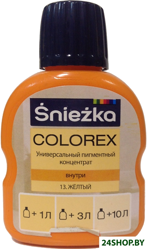 Колеровочная краска Sniezka Colorex 0.1 л (№13, желтый) Колеровочная краска Sniezka Colorex 0.1 л (№13, желтый)