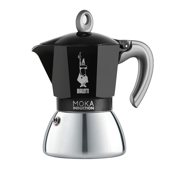 Гейзерная кофеварка Bialetti Moka Induction 2021 (4 порции, черный) Гейзерная кофеварка Bialetti Moka Induction 2021 (4 порции, черный)