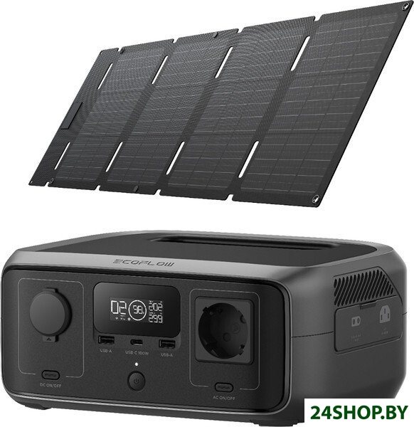 Портативная зарядная станция EcoFlow River 3 UPS Solar Kit Портативная зарядная станция EcoFlow River 3 UPS Solar Kit