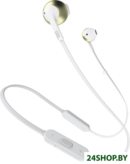 Наушники с микрофоном JBL Tune 205BT (белый/золотистый) Наушники с микрофоном JBL Tune 205BT (белый/золотистый)