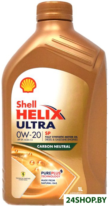 Моторное масло Shell Helix Ultra SP 0W-20 1л Моторное масло Shell Helix Ultra SP 0W-20 1л
