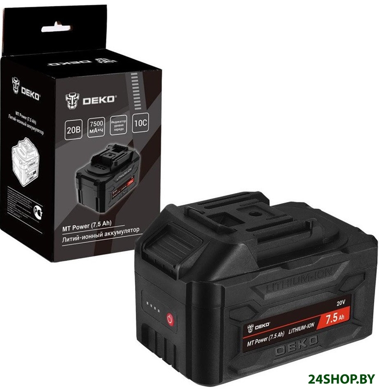 Аккумулятор Deko MT Power 084-1067 (20В/7.5 Ач) Аккумулятор Deko MT Power 084-1067 (20В/7.5 Ач)