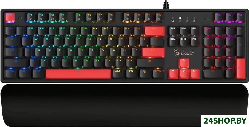 Клавиатура A4Tech Bloody S515R (черный, Bloody BLMS Red) Клавиатура A4Tech Bloody S515R (черный, Bloody BLMS Red)