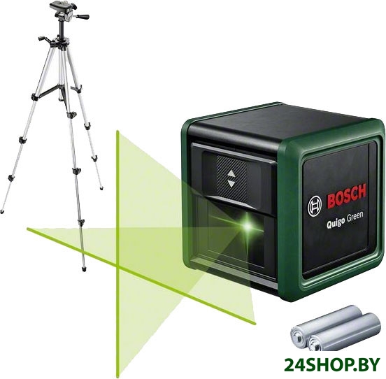 Лазерный нивелир Bosch Quigo Green 0603663C03 (штатив, батарейки) Лазерный нивелир Bosch Quigo Green 0603663C03 (штатив, батарейки)