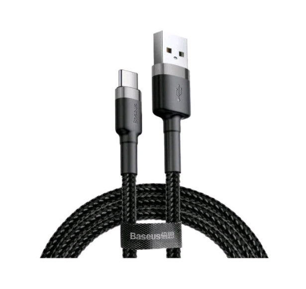 Кабель Baseus CATKLF-BG1 1.0м (серый/черный) Кабель Baseus CATKLF-BG1 1.0м (серый/черный)