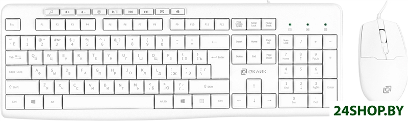 Офисный набор Oklick S650 (белый) Офисный набор Oklick S650 (белый)