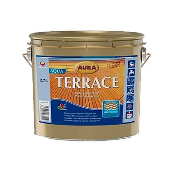 Масло Aura Terrace Aqua 2.7 л (палисандр) Масло Aura Terrace Aqua 2.7 л (палисандр)