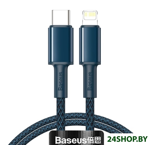 Кабель Baseus CATLGD-03 USB Type-C - Lightning (1 м, синий) Кабель Baseus CATLGD-03 USB Type-C - Lightning (1 м, синий)